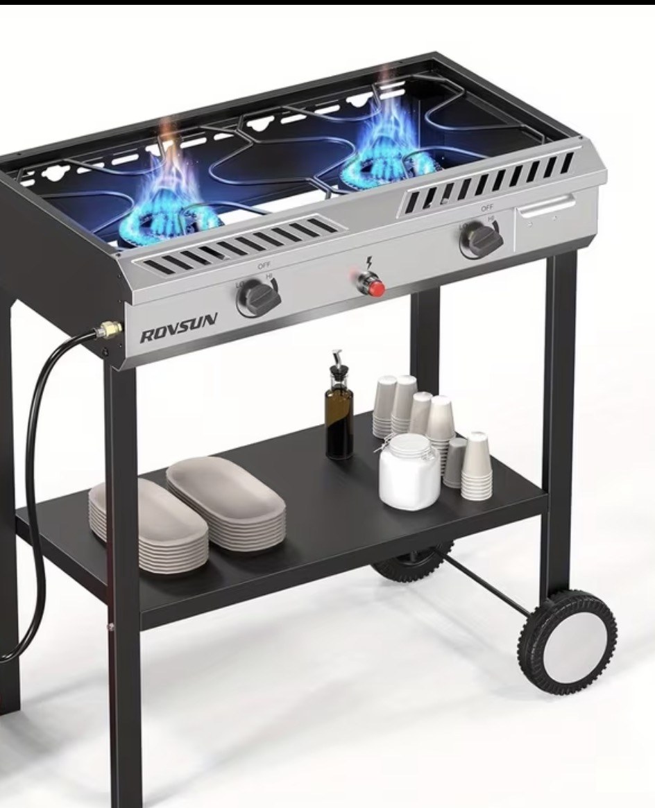 ROVSUN 2-Burner Propane Gas Stove
