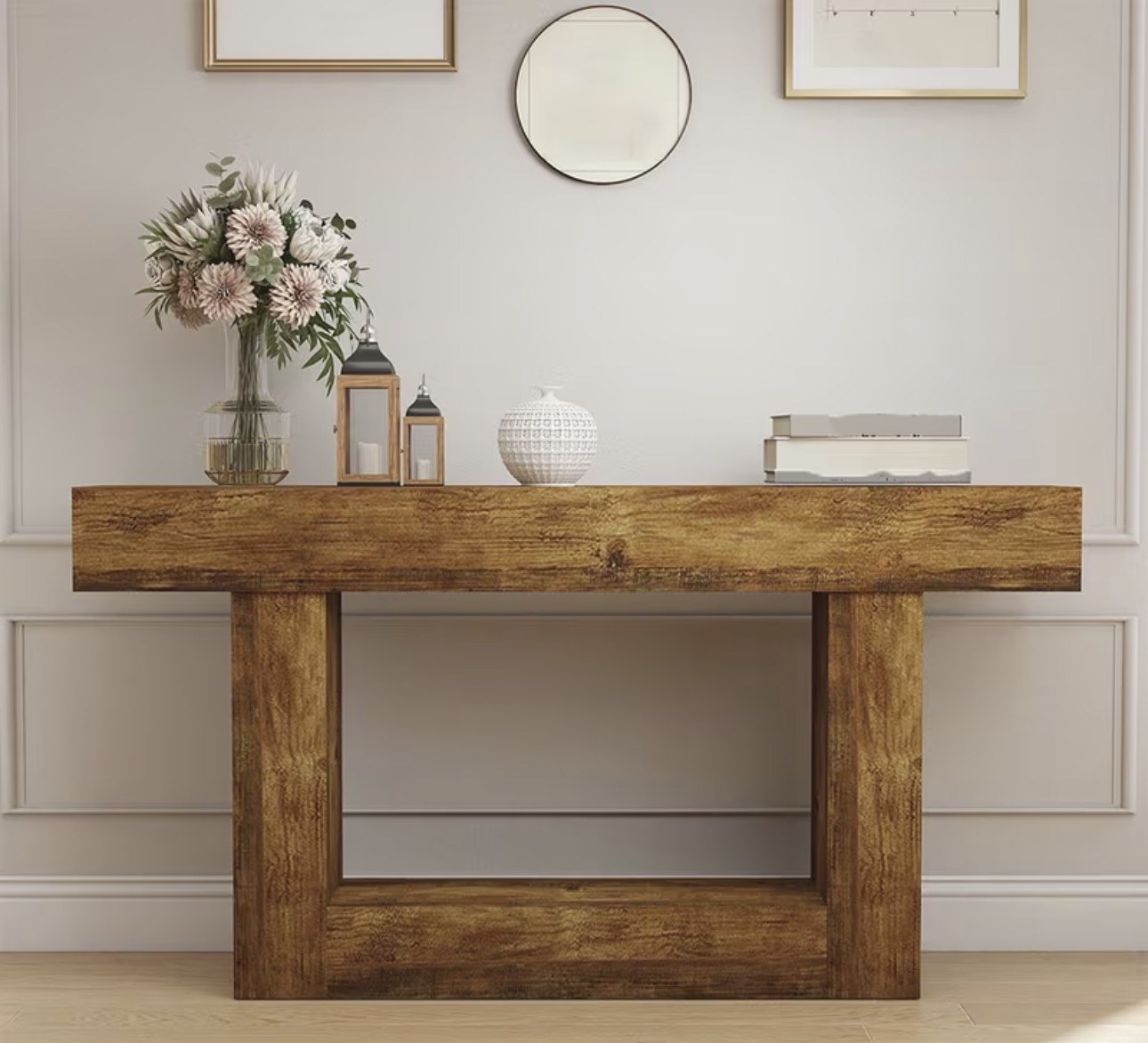 Rustic Console Table 63 inch