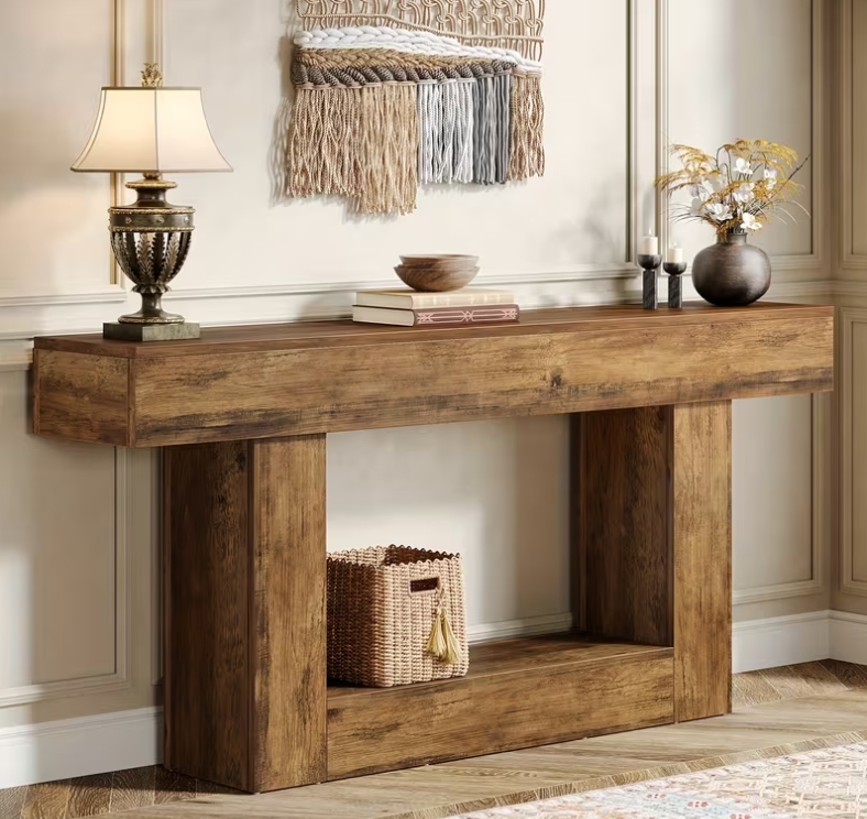 63 inch Farmhouse Console Table